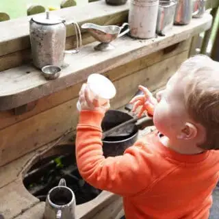 Mud Kitchen exploring Mud Kitchen exploring