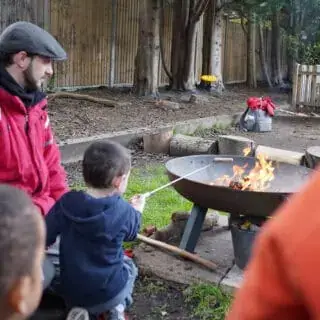 Toasting marshmallows Toasting marshmallows